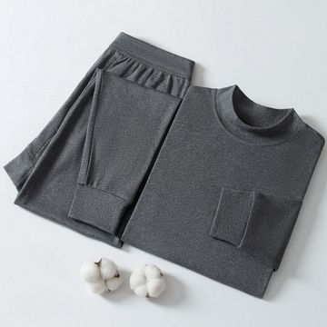 棉男士秋衣秋裤女纯棉保暖内衣套装中老年全棉毛衫线衣线裤-阿里巴巴