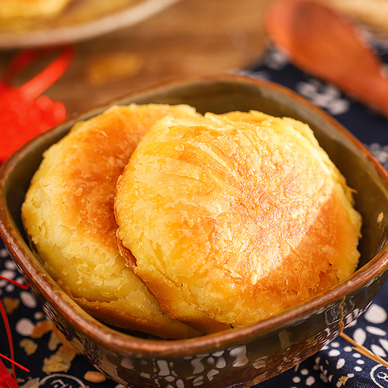 东北特产传统酥饼即食怀旧小吃休闲零食点心传统糕点手工制作