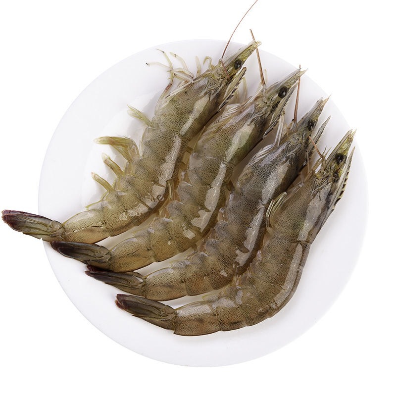 整箱4斤青岛大虾超大海虾鲜活基围虾冷冻白虾对虾新鲜海捕海鲜虾8