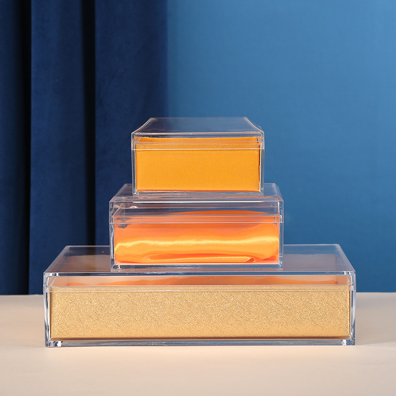 透明亚克力礼物包装盒 批发塑料保健品礼盒 西洋参滋补品礼品盒