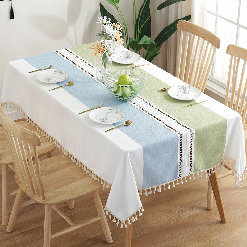 餐桌布茶几桌布布艺棉麻中式北欧轻奢网红简约现代长方形家用台布