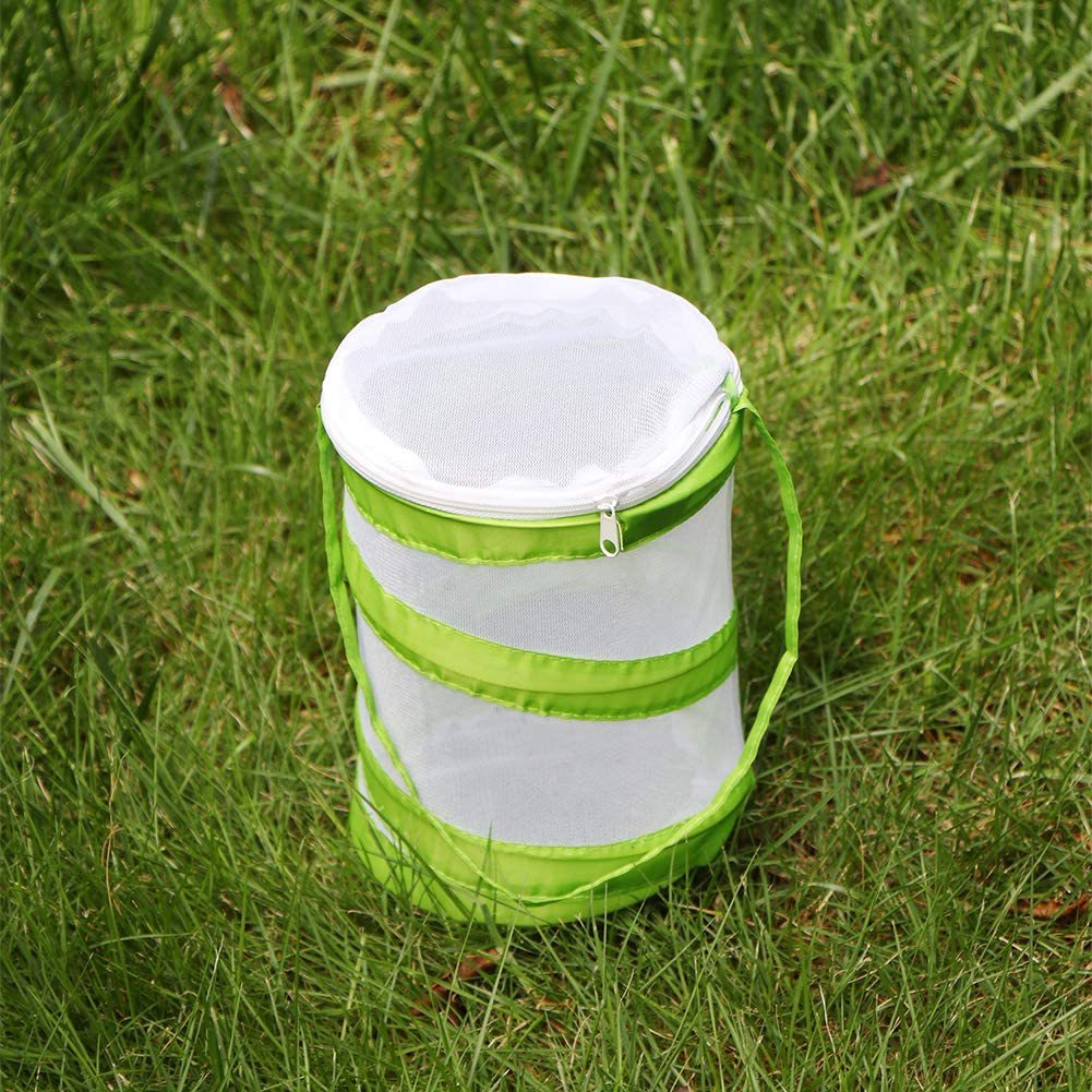 蝴蝶栖息地, 折叠式捕虫器网眼昆虫植物笼 ,儿童捕捉蝴蝶饲养笼