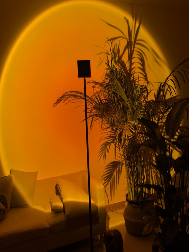 夕阳灯投影灯日落灯意大利mandalaki网红氛围背景拍照日不落地灯