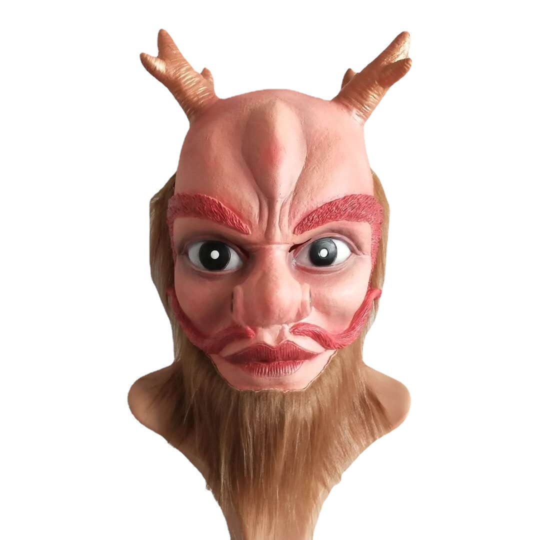 西游记东海龙王乳胶头套男女通用面具抖音舞会搞笑派对自拍道具