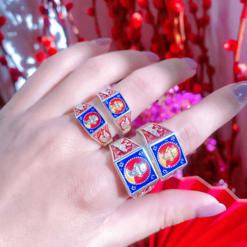 2023新款镀银泰国手工艺牌龙婆瑞 2560戒指跨境爆款-阿里巴巴