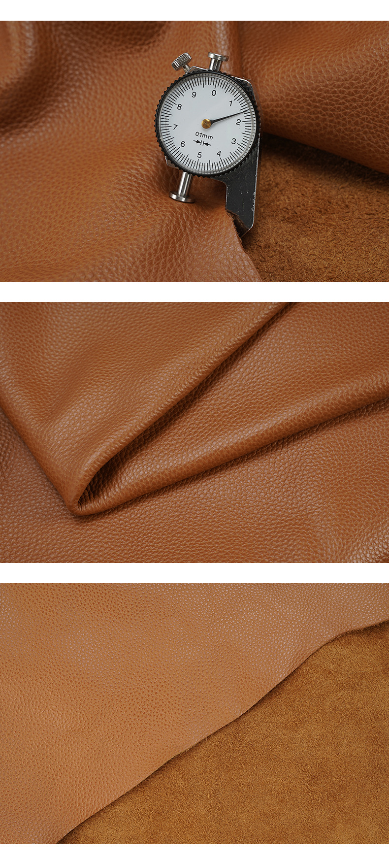 荔枝纹头层牛皮面料全粒面牛皮革批发适用沙发皮料真皮凉席 204号