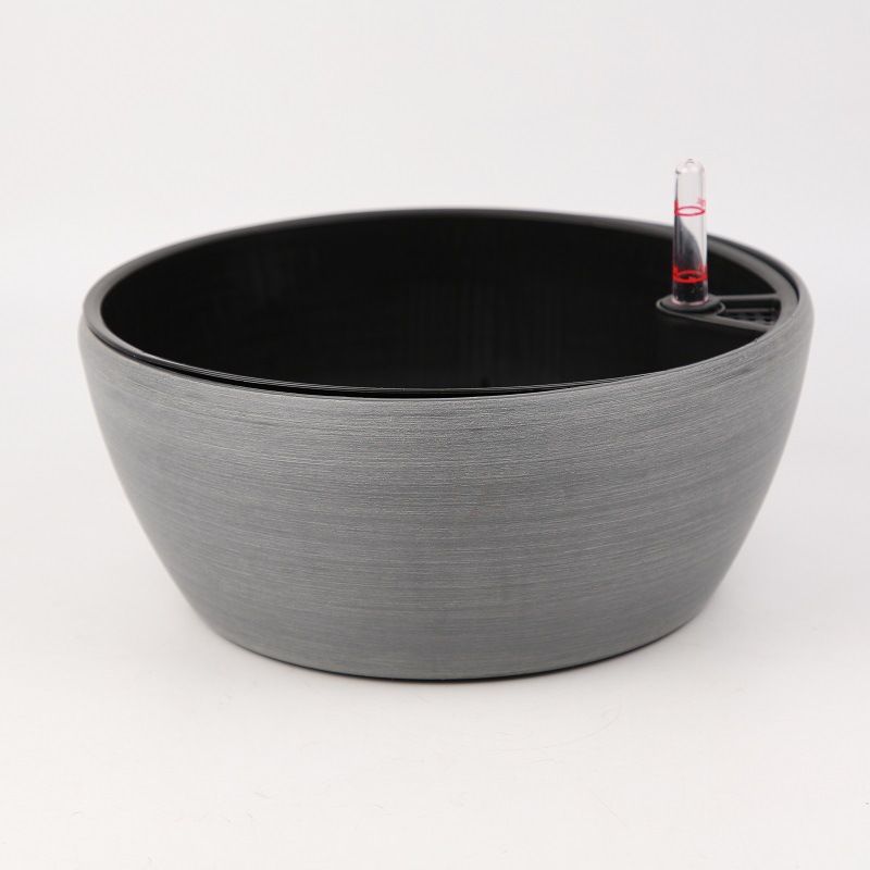 Lazy Basin Hydroponic Imitation Cement Water Level Gauge Narcissus Phalaenopsis Plastic Flower Pot Yiwu Export Gallon Basin Fashion