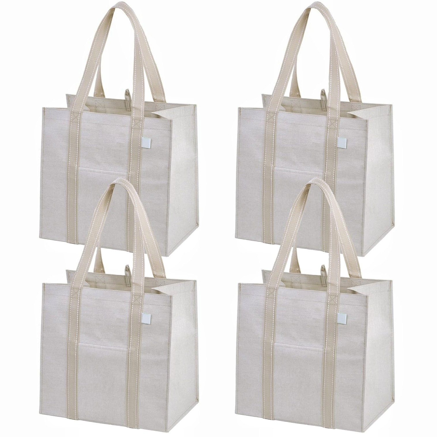 可折叠多用途可重复使用购物袋带手柄硬底手提袋-阿里巴巴