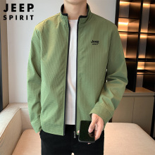 JEEP SPIRIT新款男士弹力薄夹克棒球领大码男装商务休闲夹克9907