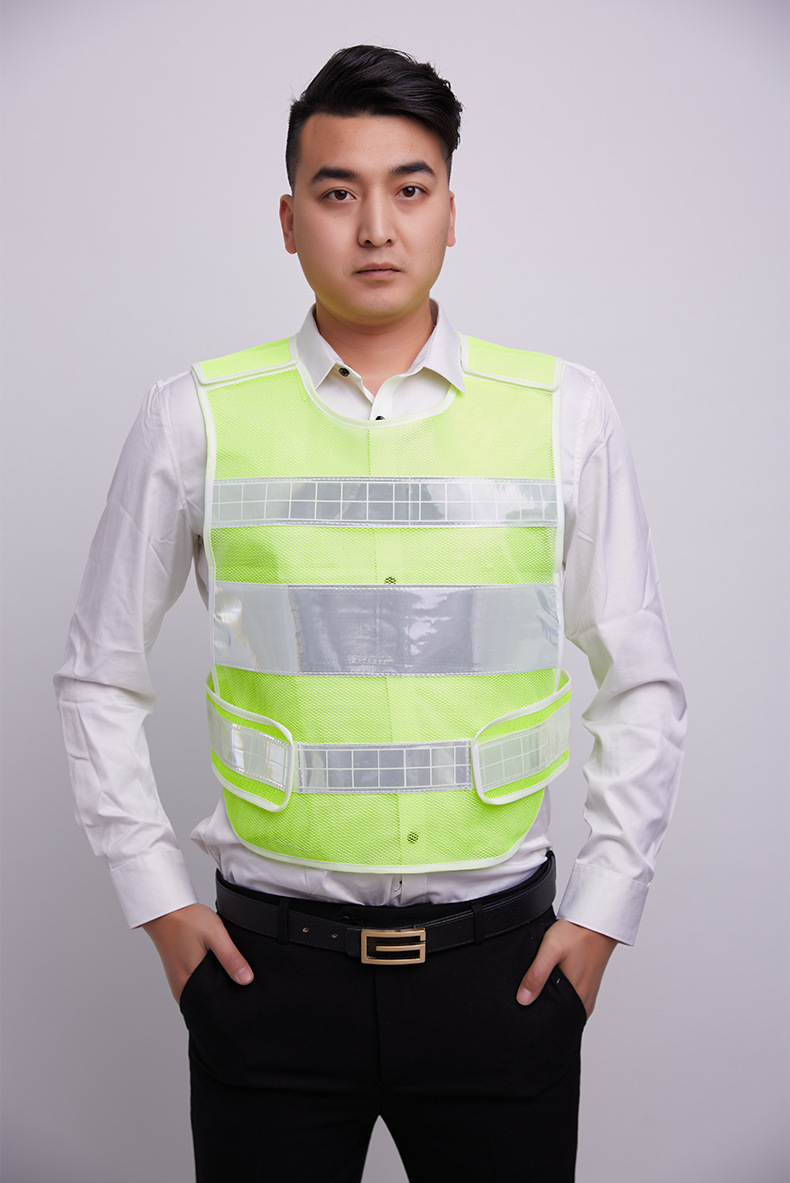 反光背心 交通驾校道路救援马甲 执勤交通巡逻城管保安反光衣定制
