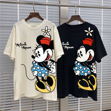 NEW  Cartoon Minnie Print Summer New Clothes Loose And Thin