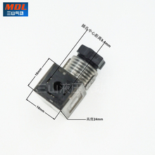 C型S1电磁阀插头液压接线盒小型压力传感器变送3V110-08脚距9.4MM