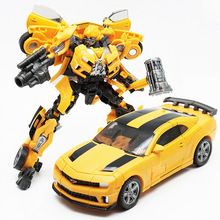 佳乐煌变形玩具8803大黄勇者之蜂带战锤儿童机器人益智模型金刚