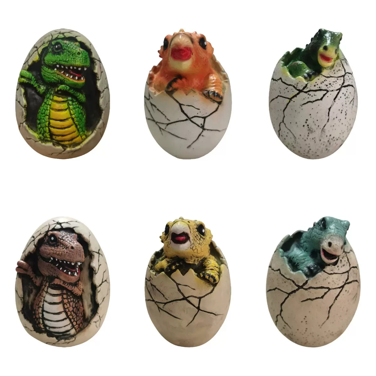 侏罗纪龙蛋复活节乳胶发泡装饰摆件花园彩蛋恐龙蛋摆件考古工艺品