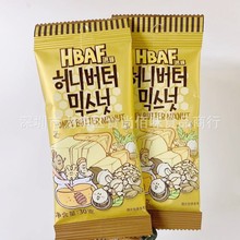 批发韩国进口芭蜂蜂蜜黄油混合坚果仁干果休闲小零食30g 12袋一盒