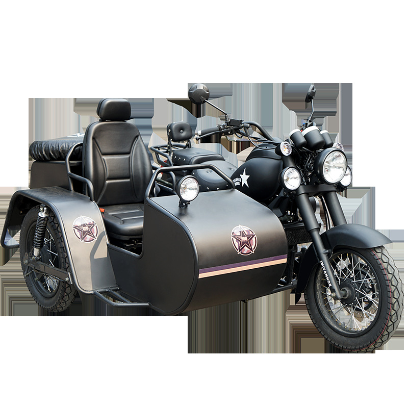 复古偏三轮摩托车海陵250边三轮侉子挎斗艾凡赫侧三轮国四可上牌