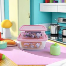 可爱卡通塑料透明保鲜盒库洛米食品级冰箱收纳盒水果保鲜密封盒
