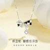 bow Necklace girl student Sterling Silver ins Niche design 2022 new pattern senior clavicle Light extravagance Pendant