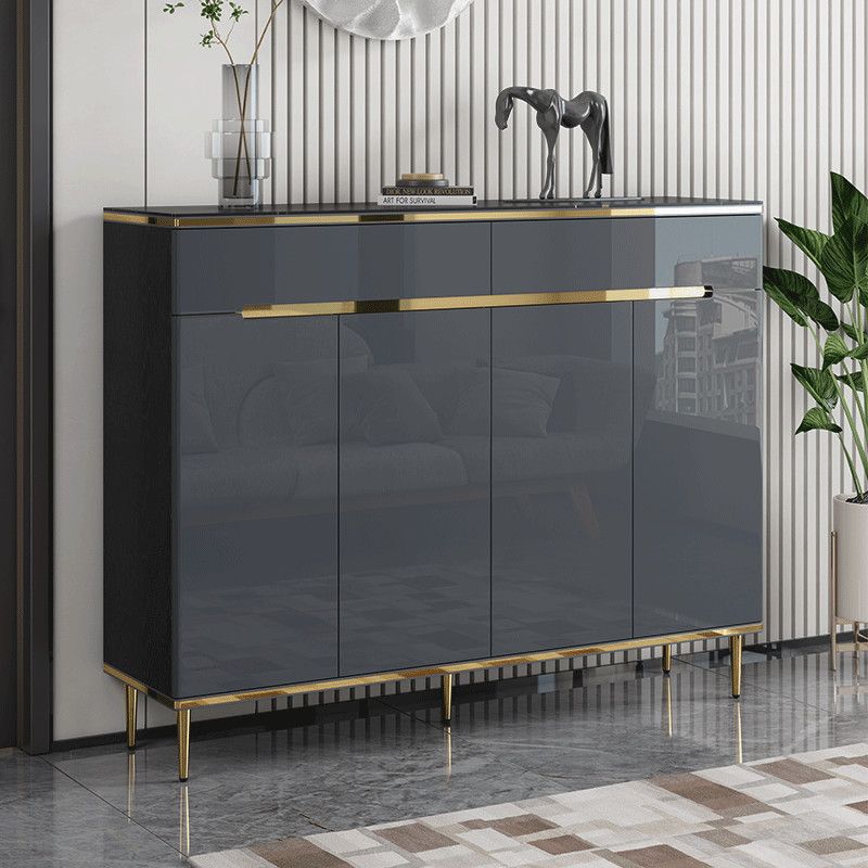 轻奢岩板鞋柜家用门口大容量玄关柜进门门口简约现代储物柜门厅柜