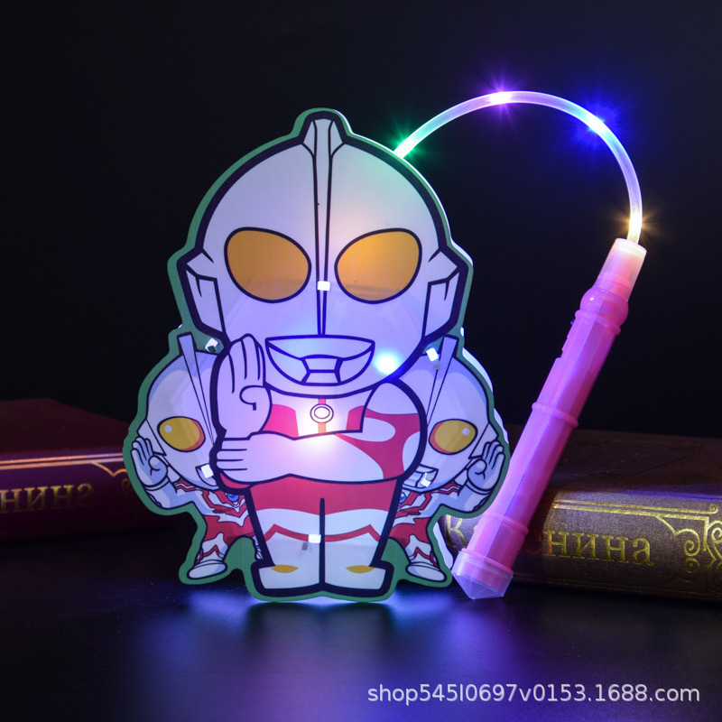 Ultraman Lantern New Portable Luminous Cartoon Festive Lantern Boy Handmade Mid-Autumn Festival GD Stall Toys Hot Sale