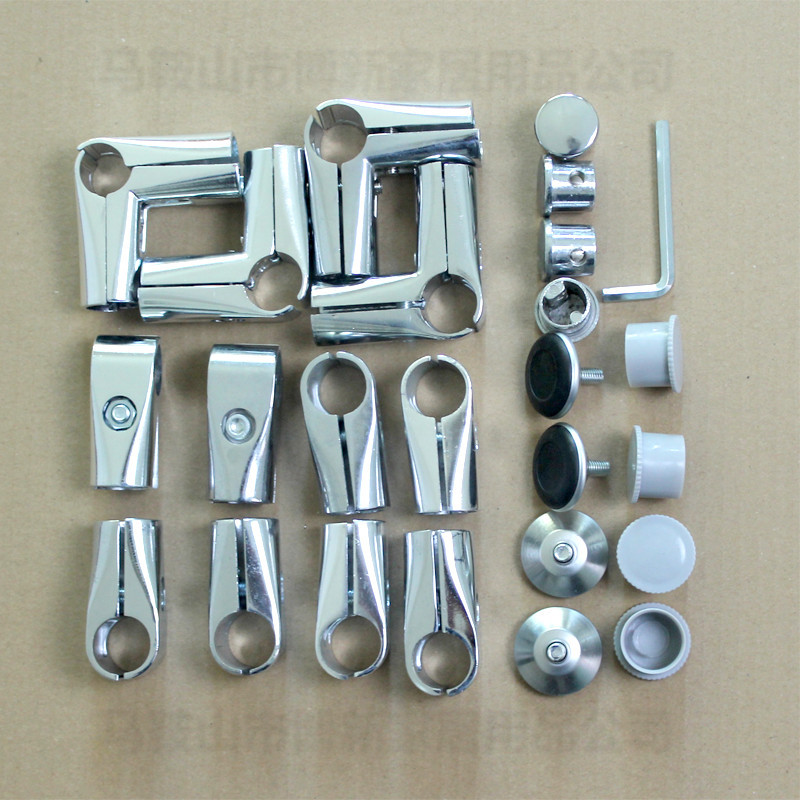 晾衣架配件不锈钢管挂衣架接头晒衣架固定件x型二通三通