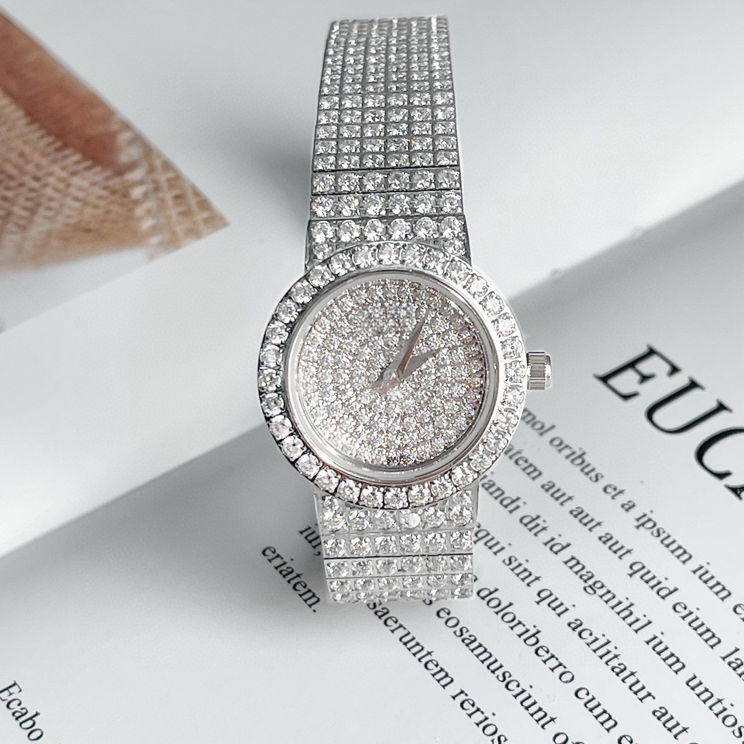 全钻奢华大表盘超薄网红手表满钻石英机芯镶钻满天星男女情侣表