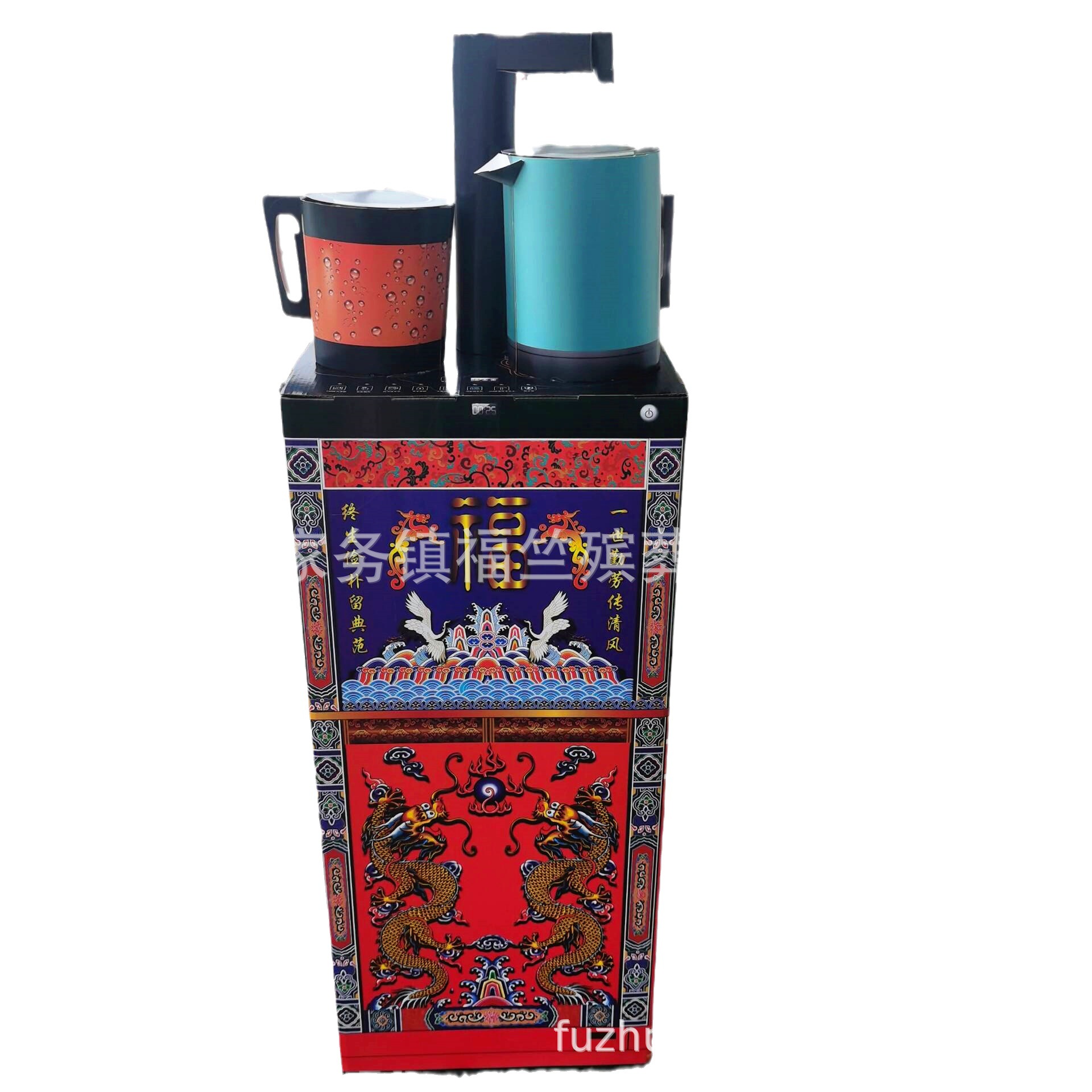 福竺殡葬批发纸活纸扎 瓦楞纸茶吧机 饮水机 暖水壶 五七白事纸活