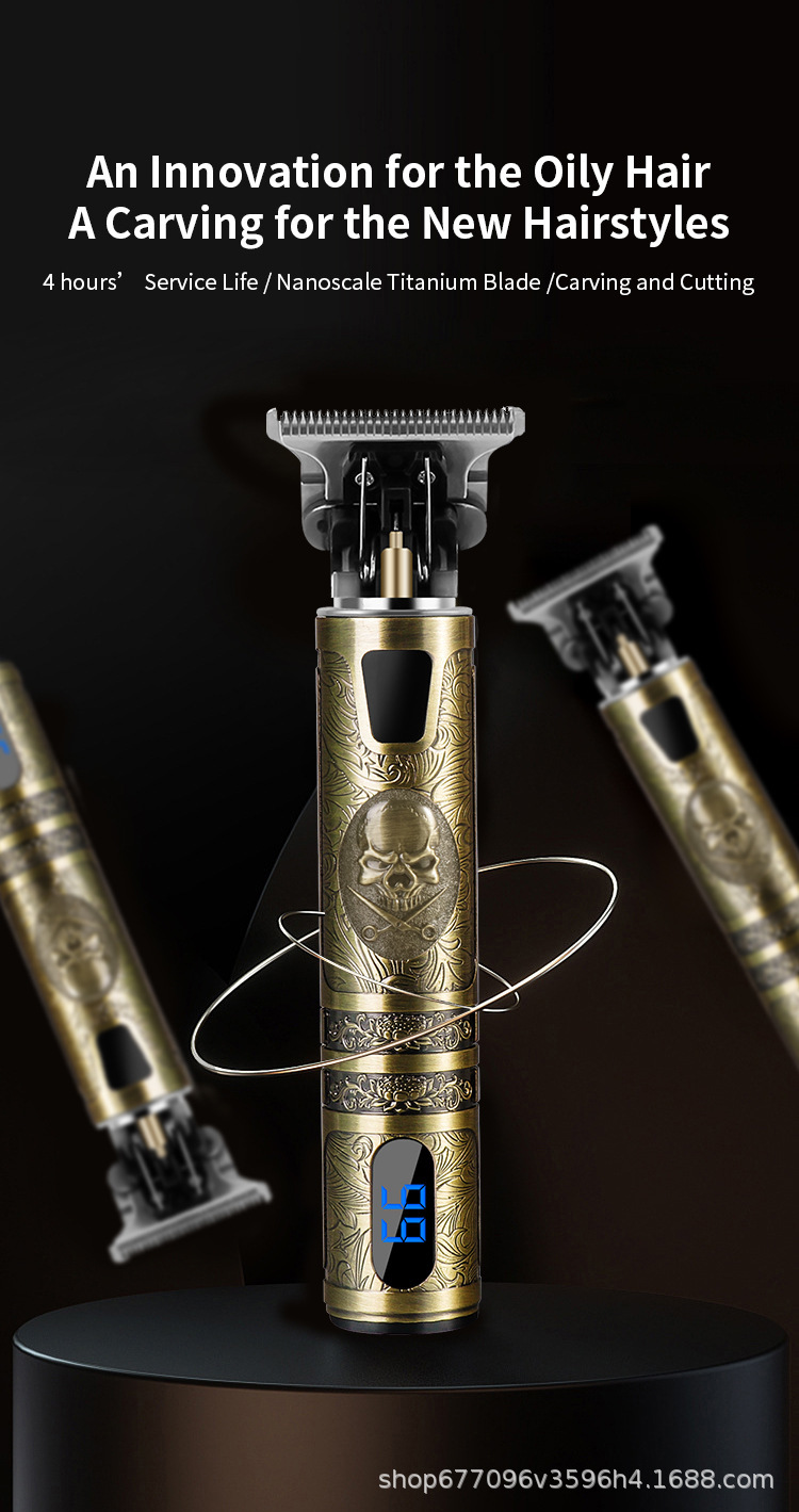 理发器t9复古油头电推剪 雕刻推剪理发套装 专业电动理发器推子