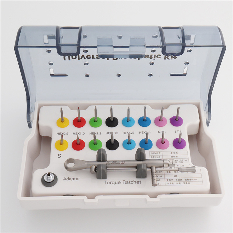 牙科修复万能种植手用机用工具盒扭力扳手登腾奥齿泰士卓曼螺丝刀