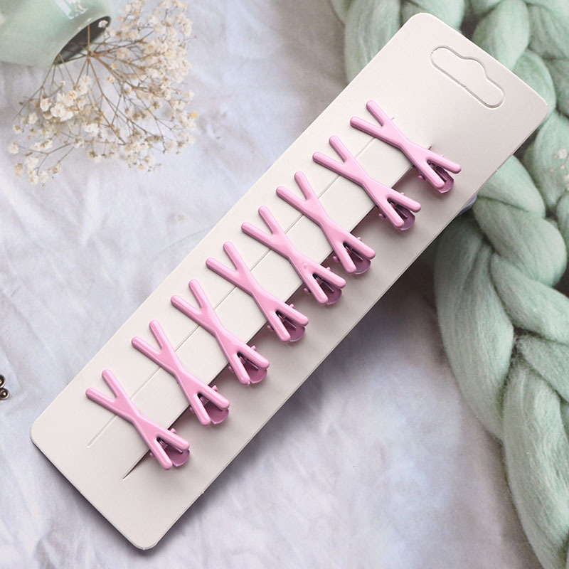 Candy Color Hairpin Female Side Clip Bangs Duckbill Clip Cute Japanese Style Forehead Double Fork Hair Accessories Little Clip