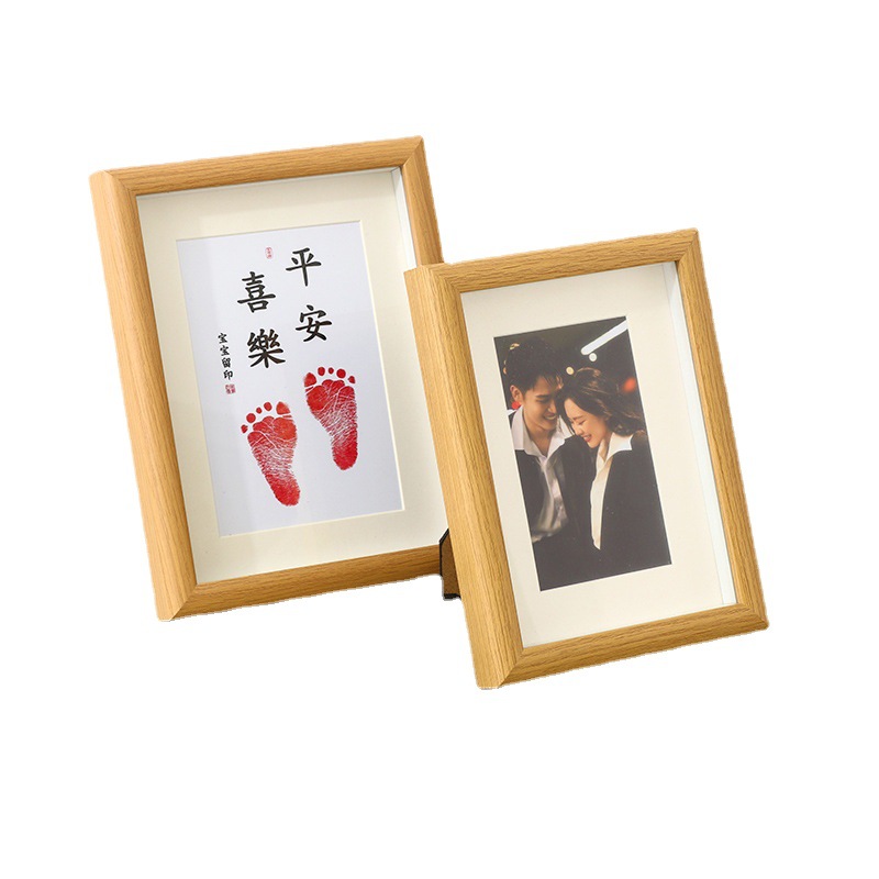 Photo Frame Factory Wholesale Wooden Wooden Picture Frame 5-Inch 6-Inch 7-Inch 8-Inch 10-Inch Three-Dimensional Hollow Creative