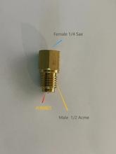 Male 1/2 acme  F 1/4 sae ， R134A R22空调转换接头 冷媒转换器