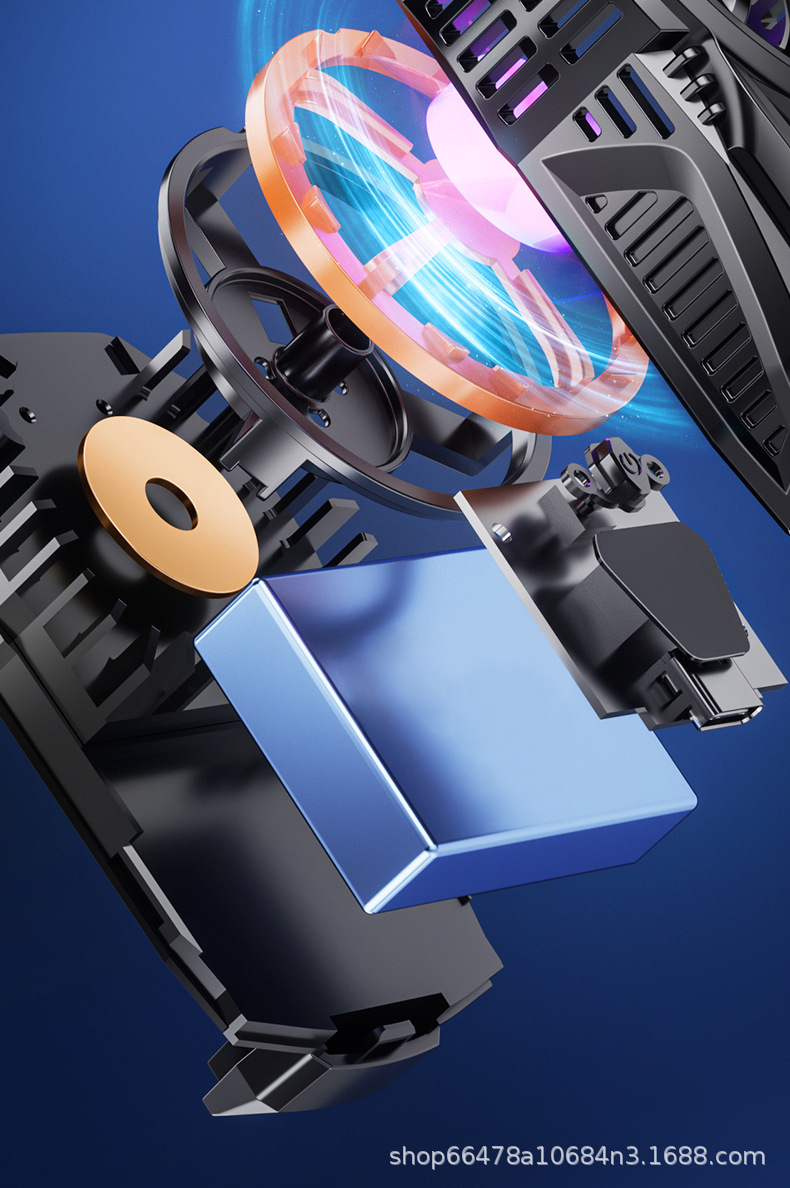 黑鲨手机散热器背夹2pro半导体充电款数显降温神器安卓通用