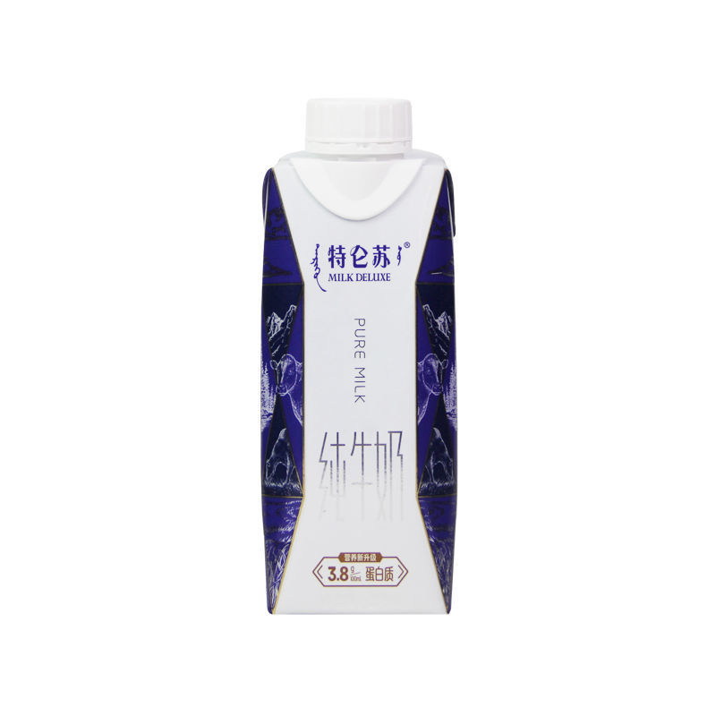 4月产 蒙牛特仑苏梦幻盖纯牛奶250ml*10盒/整箱 礼盒装