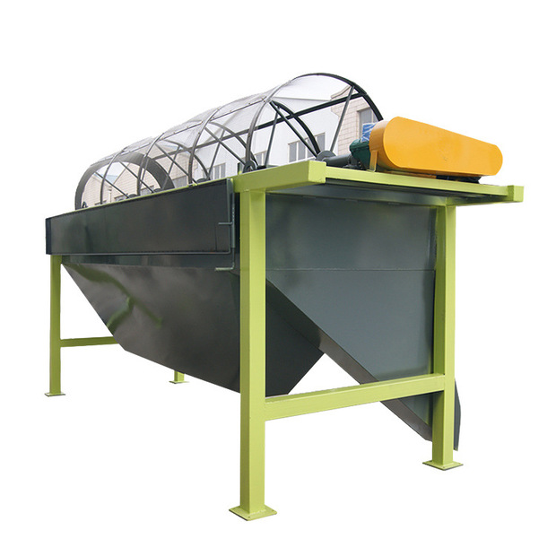 鸡粪有机肥筛分机 肥料筛分机 滚筒筛分机不堵筛孔