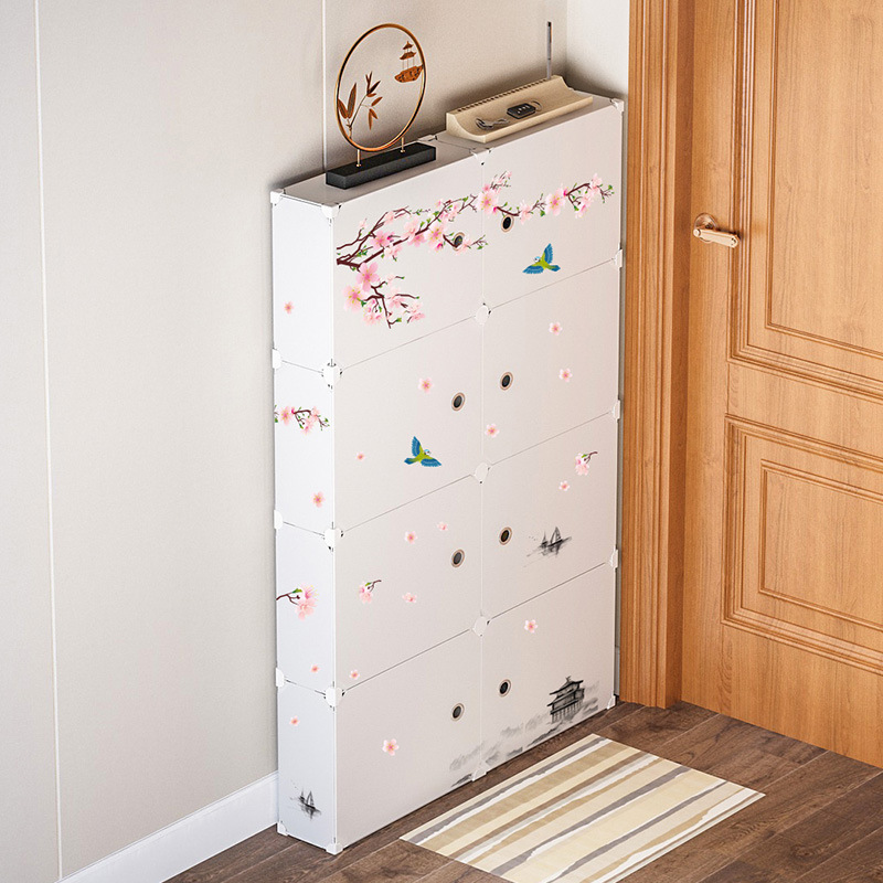 超薄鞋柜家用门口玄关柜现代简约小户型门外入户17cm新薄款小鞋架