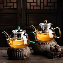 玻璃耐热功夫小茶具烧水养生壶手抓煮茶器单壶茶水分离新品泡茶壶