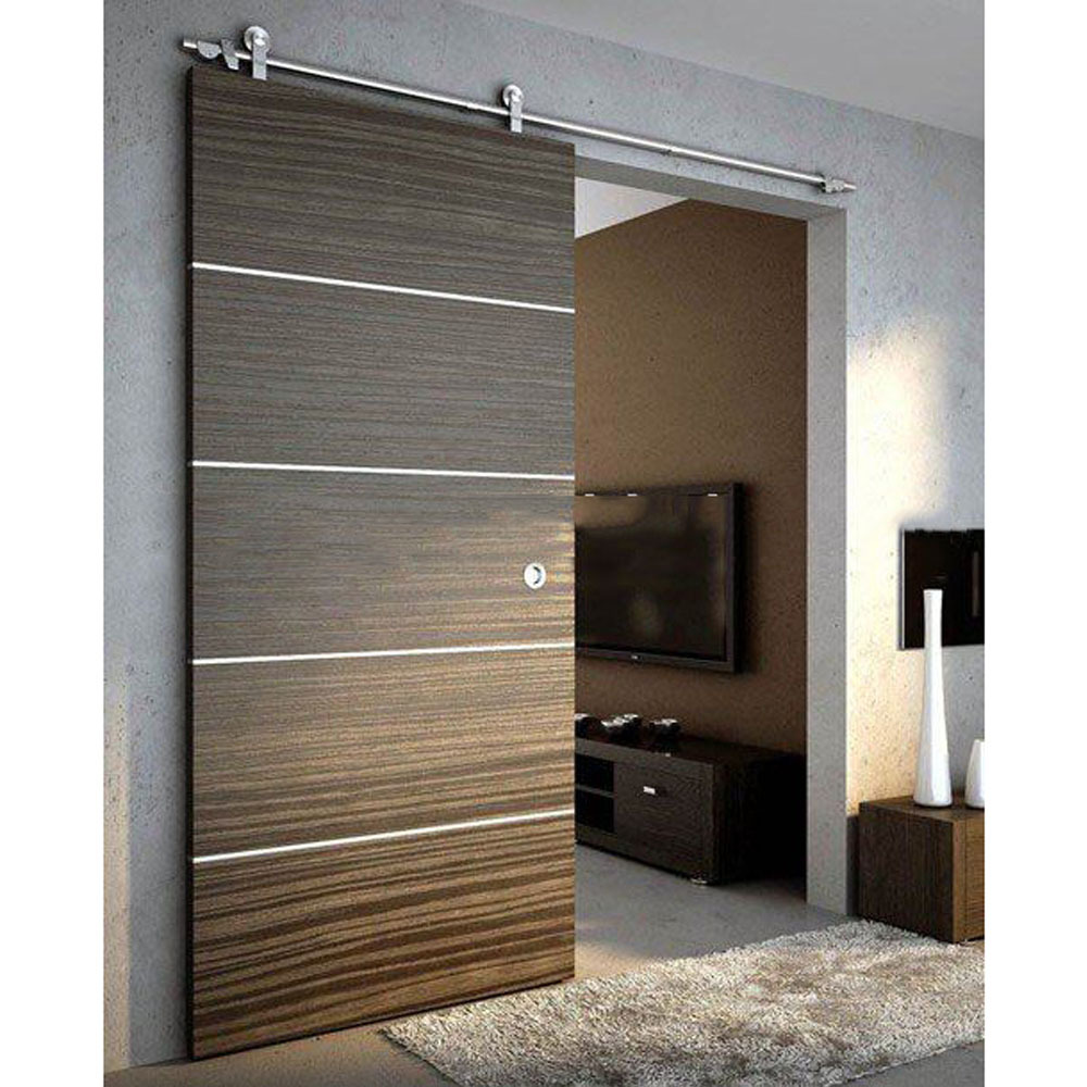 佛山厂家定制吊轨推拉门谷仓门室内复合实木门酒店客房套装门批发