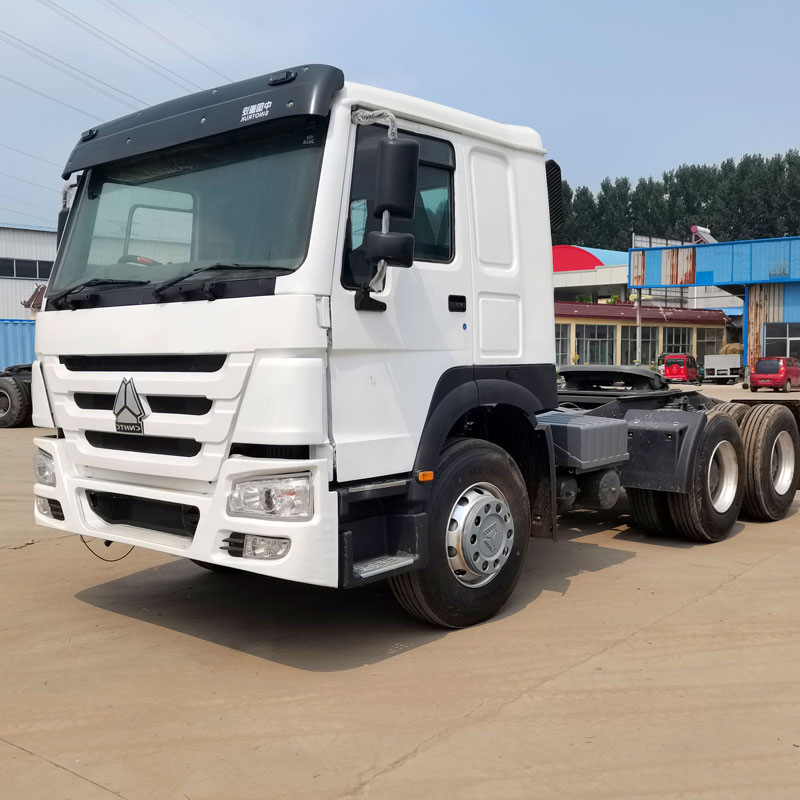 出售71/375马力双桥豪沃货物牵引卡车 港口码头车 二手拖拉机  3