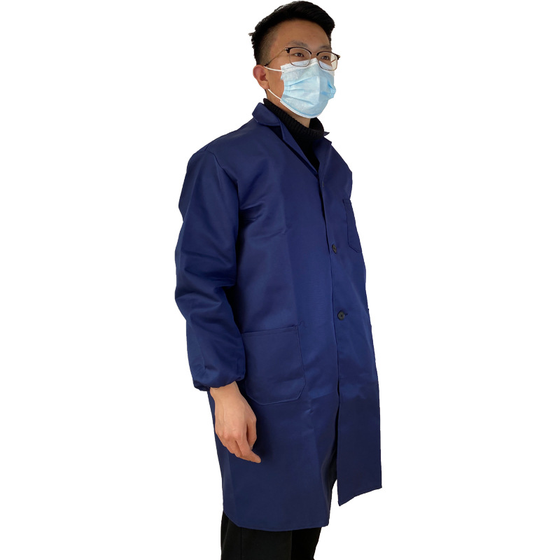 牛仔大褂 加厚蓝大褂工作服 仓库搬运工牛仔工作服外套劳保大褂子