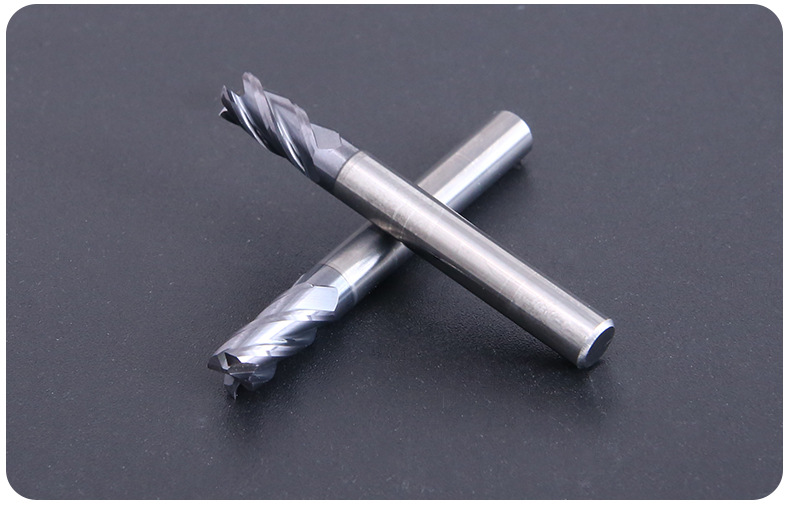 hrc65度钨钢平底铣刀硬质合金涂层不锈钢加长cnc数控刀具定制