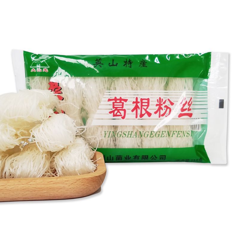 正宗湖北葛根粉丝大别山特产英山野生葛根粉丝火锅凉拌小袋135克