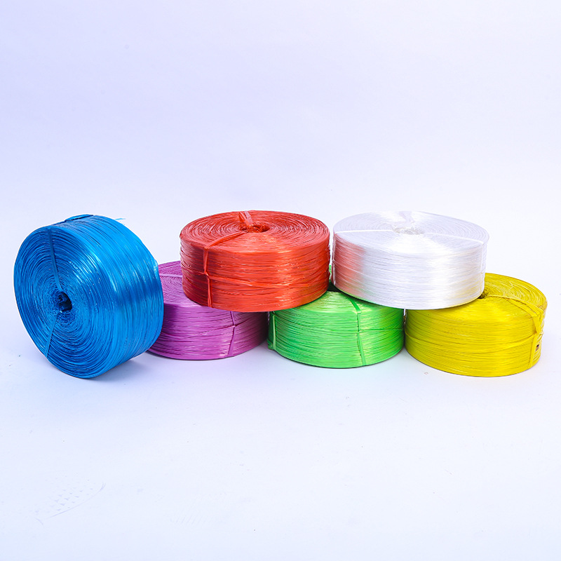 厂家批发捆扎绳尼龙绳 新料撕裂膜扎口打包绳 包装绳封包绳塑料绳
