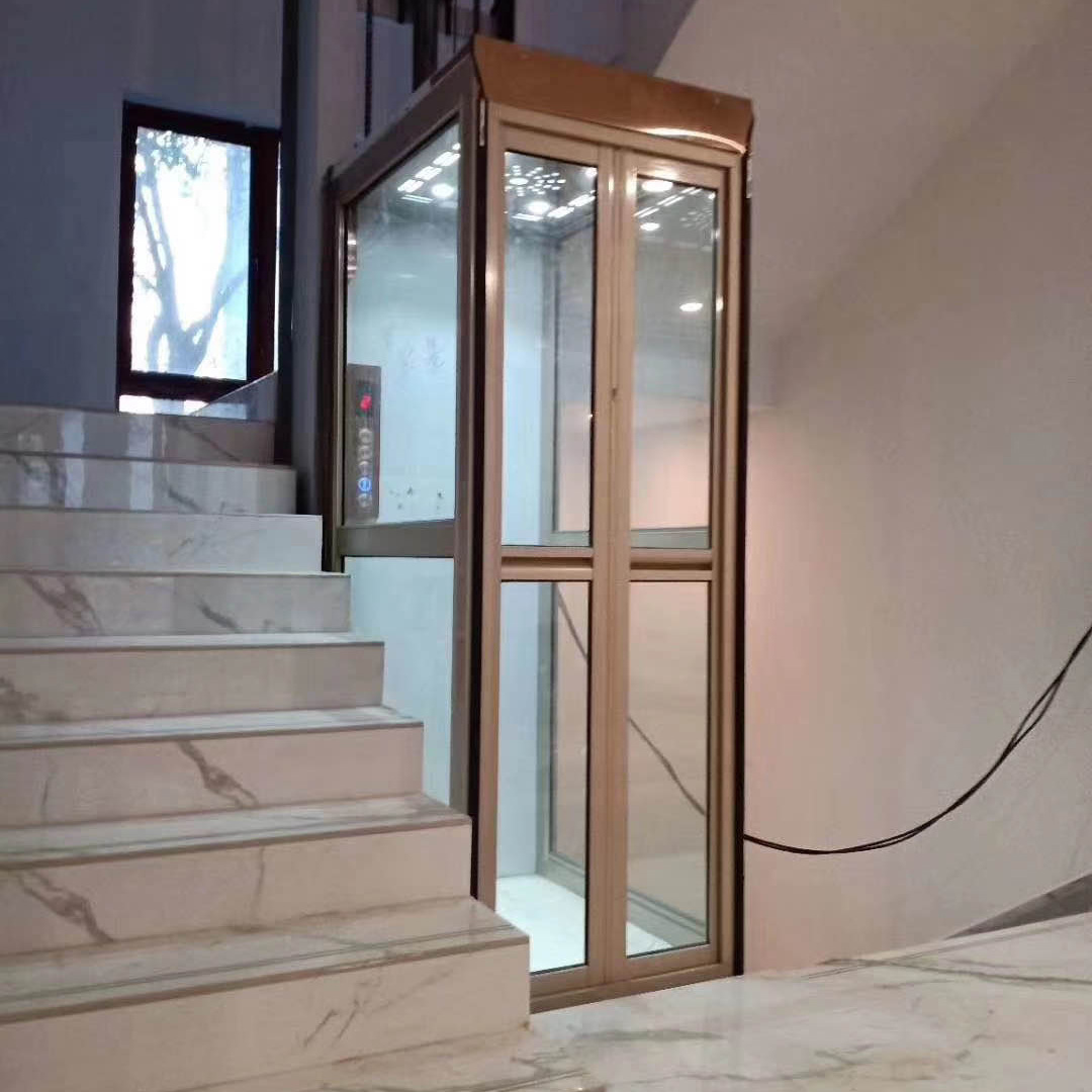 现货供应家用电梯 无底坑曳引液压升降平台静音家用别墅电梯-阿里巴巴
