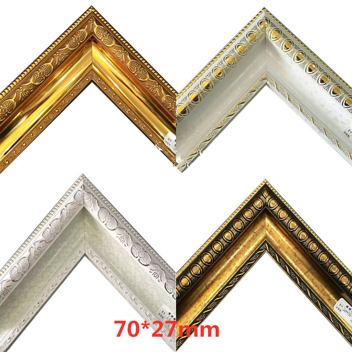 渝海鑫ps发泡相框线条美式复古装饰镜画框画义乌影楼线条厂家批发