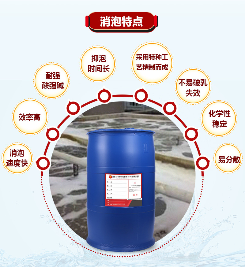 有机硅消泡剂水处理涂料喷漆清洗造纸盾构食品纺织印染pva除泡