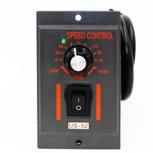 1PC US-52 220V AC Motor Speed Controller forword backword wi