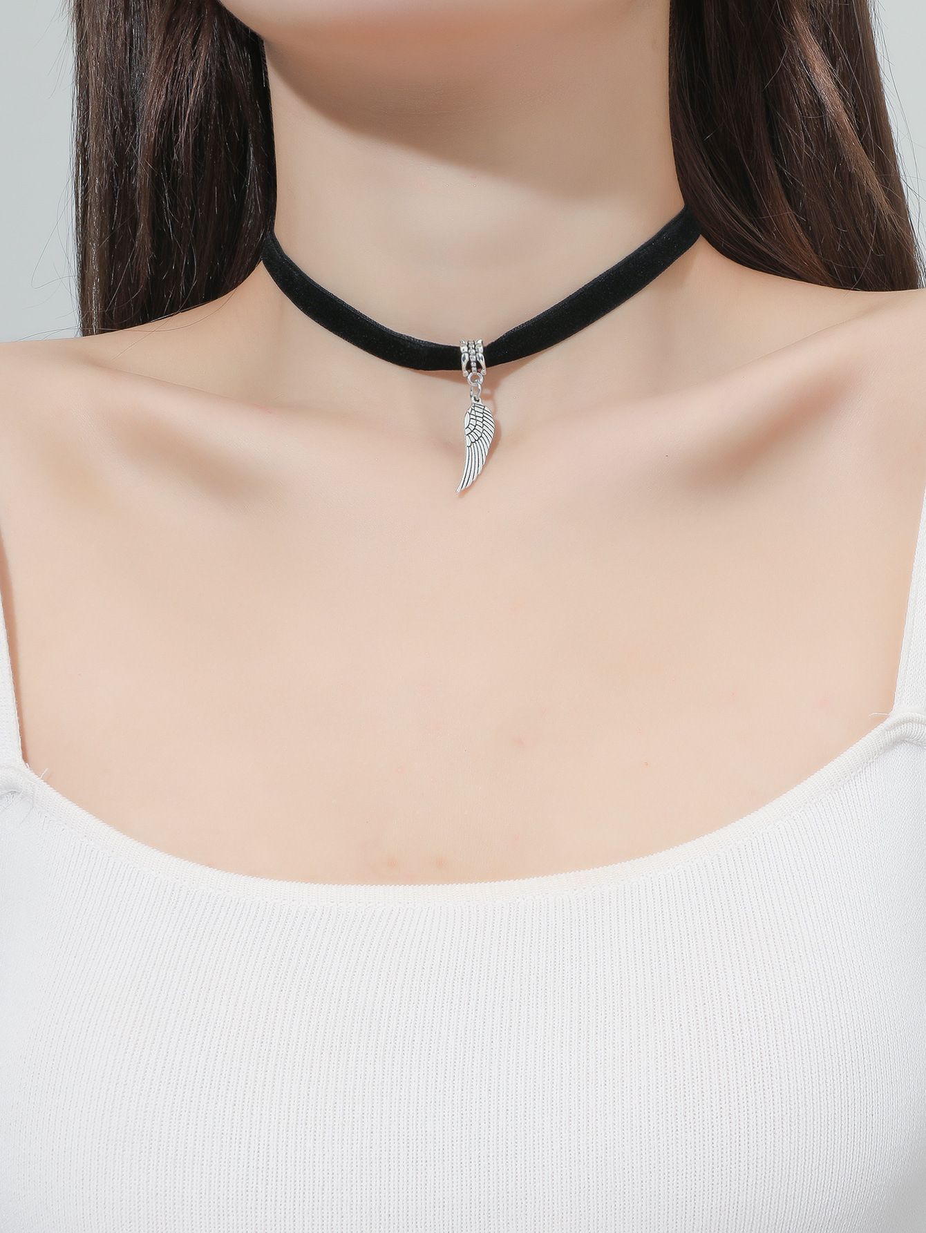 0成交1100pcs韩国蕾丝简约项圈女脖子链颈带饰品气质百搭时尚个性睫毛