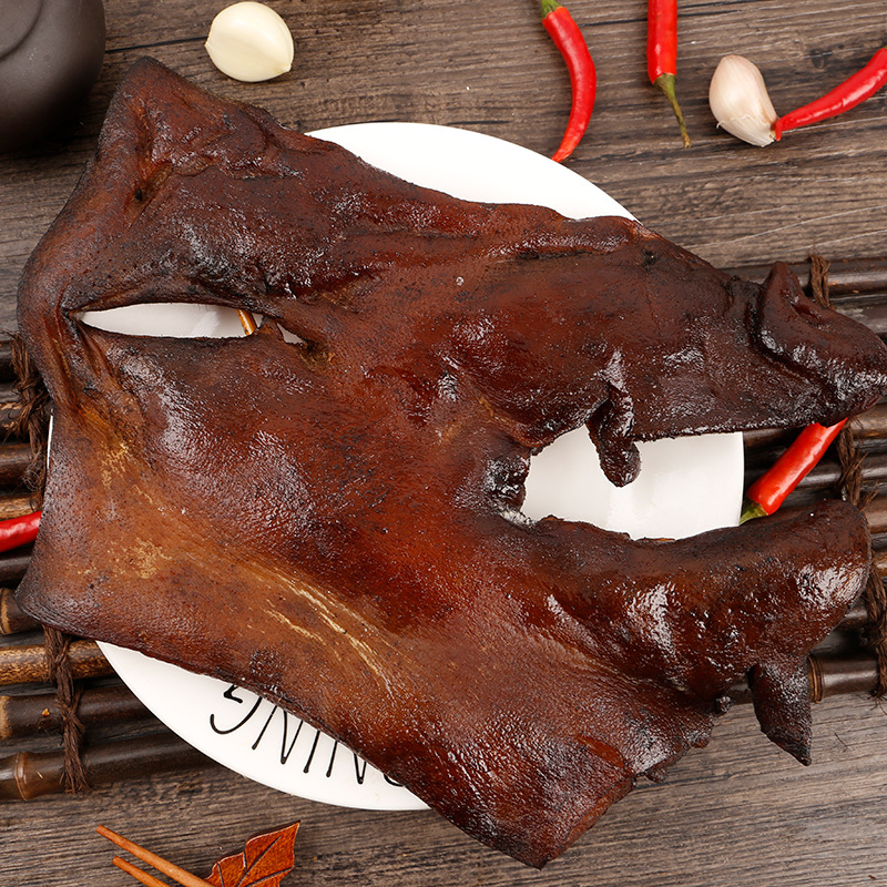 湖南特产腌制腊肉猪脸肉下酒菜腊猪脸肉500g装商用家用批发代发
