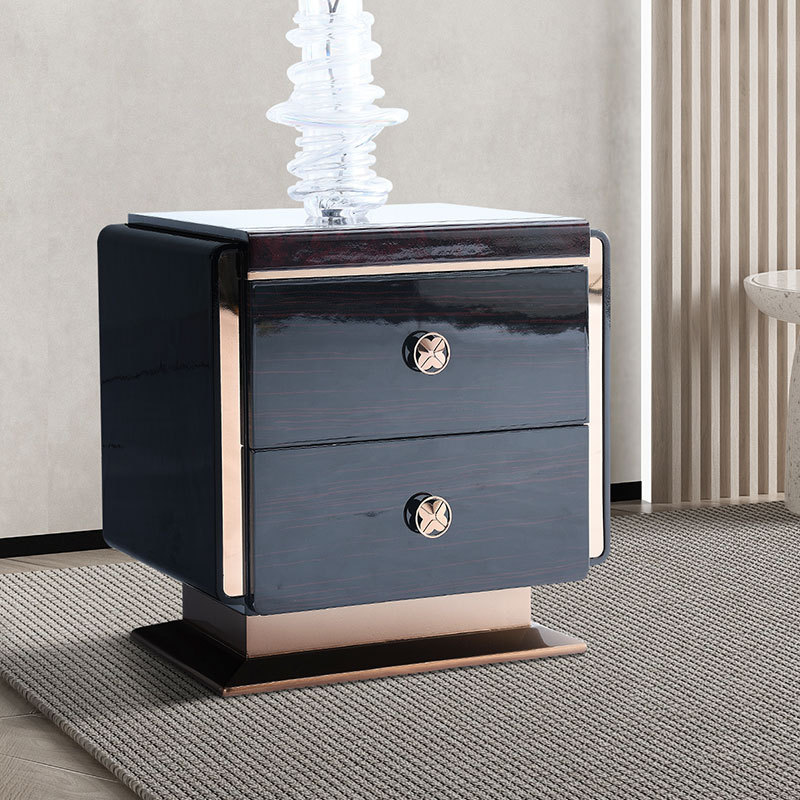 宾利bentley轻奢风港式床头柜矮柜收纳柜高端别墅会所卧室储物柜
